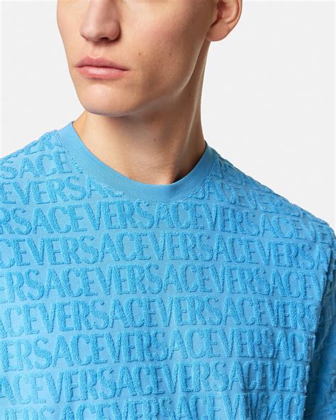 versace allover towel t-shirt|versace towel beach.